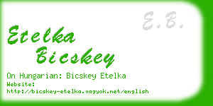 etelka bicskey business card